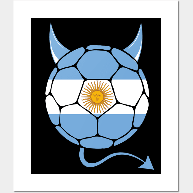 Argentina Halloween Wall Art by footballomatic